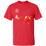 Christmas Unicorn Rudolph and Santa - Shirt