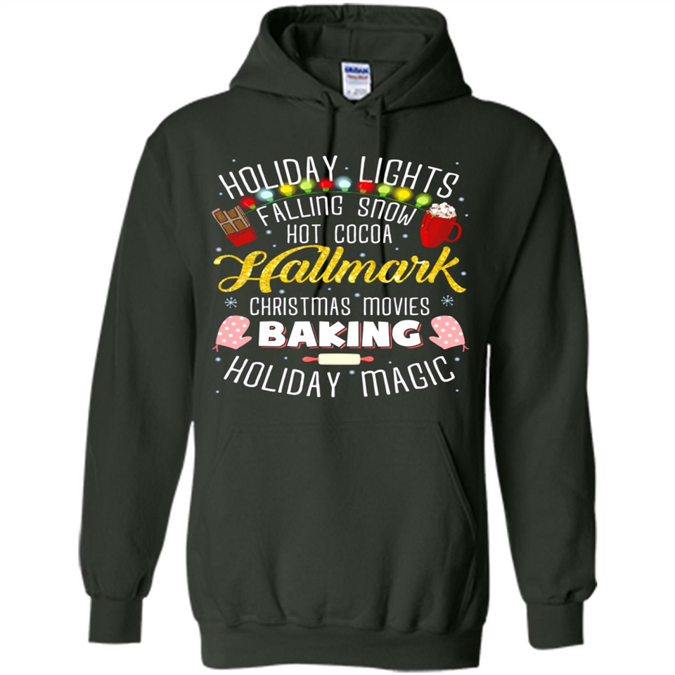 Holiday Lights Falling Snow Hot Cocoa Hallmark Christmas movie
