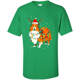 Christmas Lights Shetland Sheepdog Wearing Santa Hat Funny Xmas Mug - Shirt