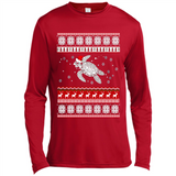 Sea Turtle Ugly Christmas T-Shirt - Canvas Long Sleeve T-Shirt