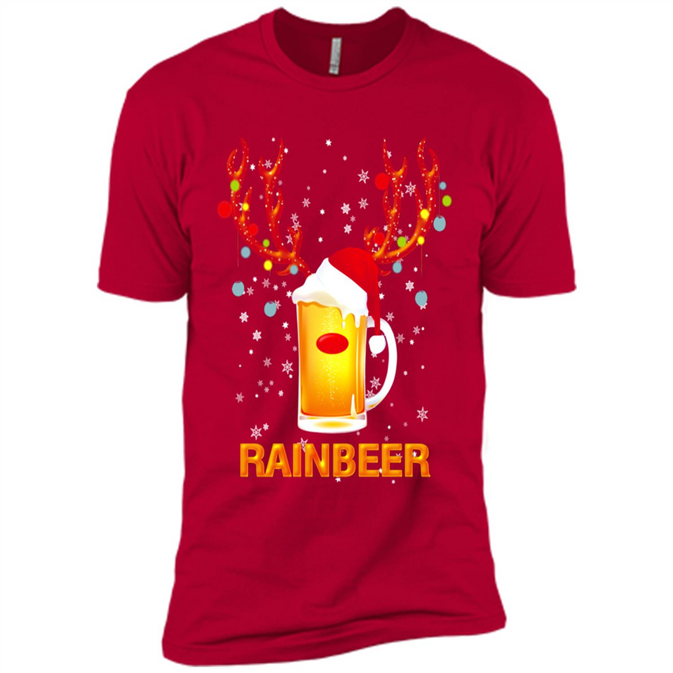 Rainbeer Funny Reindeer Beer Lover
