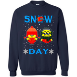 Snow Day Shirt For Calgary Flames Vs Minion Fans pingpong
