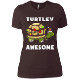 Turtley Awesome - Ladies' Boyfriend T-Shirt