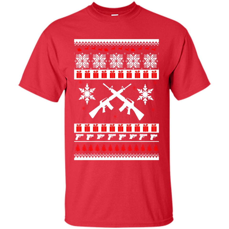 Rifle I Want Rifle Guns For Christmas ugly - Shirt