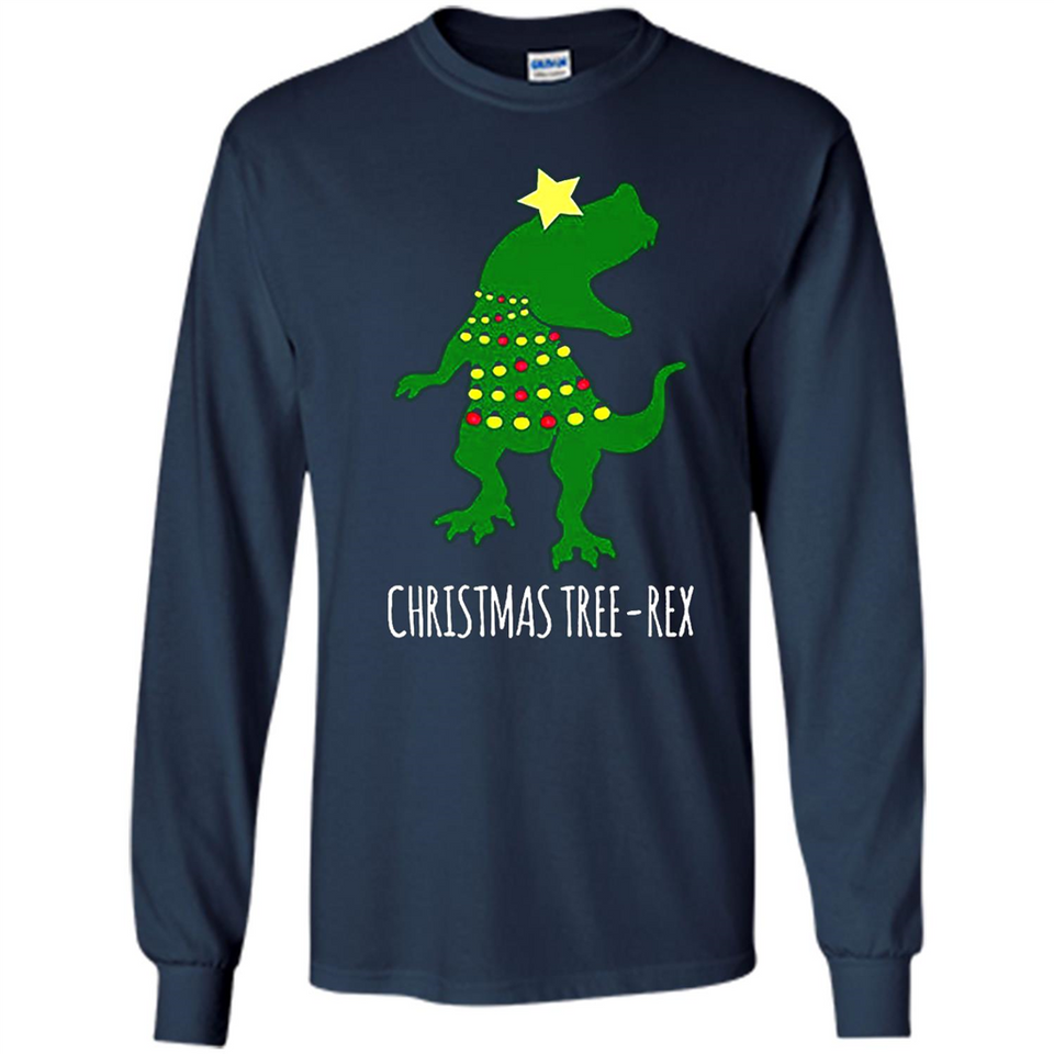 Christmas Tree Rex - Long Sleeve T-Shirt