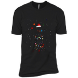 Doberman Santa Lights Christmas Dog Xmas Sweatshirt - Premium Short Sleeve T-Shirt