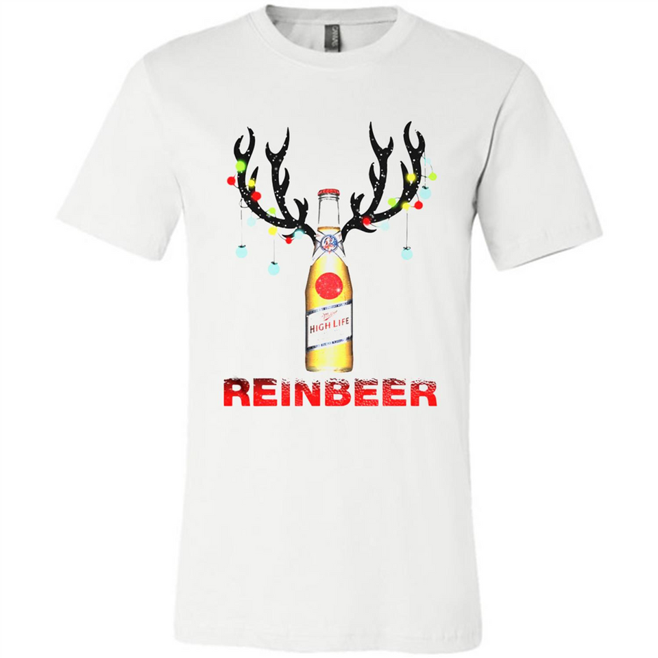 Miller High Life beer reinbeer Christmas - Canvas Unisex T-Shirt