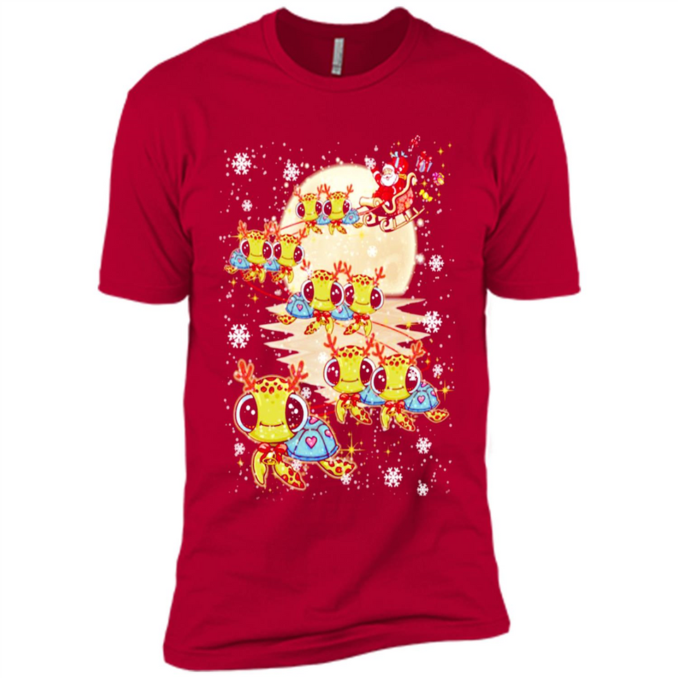 Turtles Merry Christmas - Turtles - Premium Short Sleeve T-Shirt