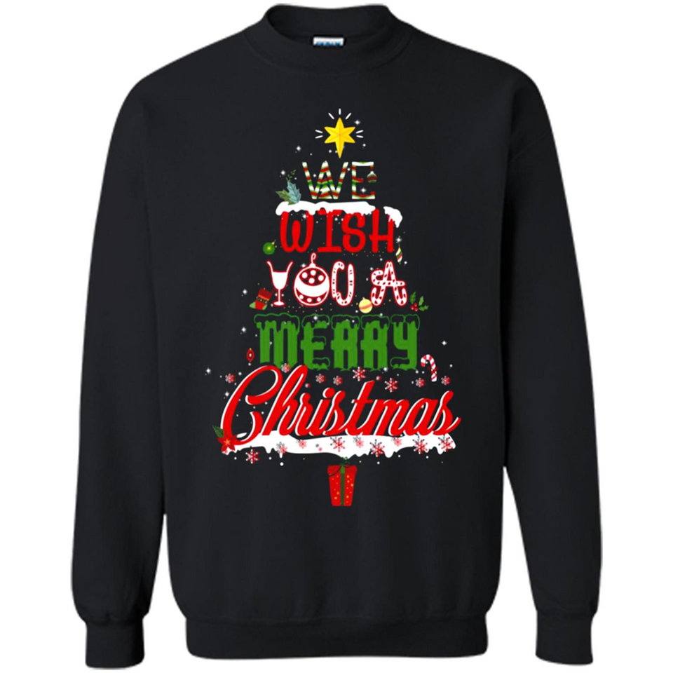 We Wish You A Merry Christmas Funny Pine Gift Sleeve - Sweatshirt