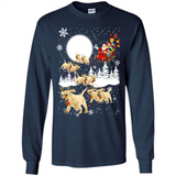 Christmas Santa Golden Retriever Sleigh For Labrador Retriever