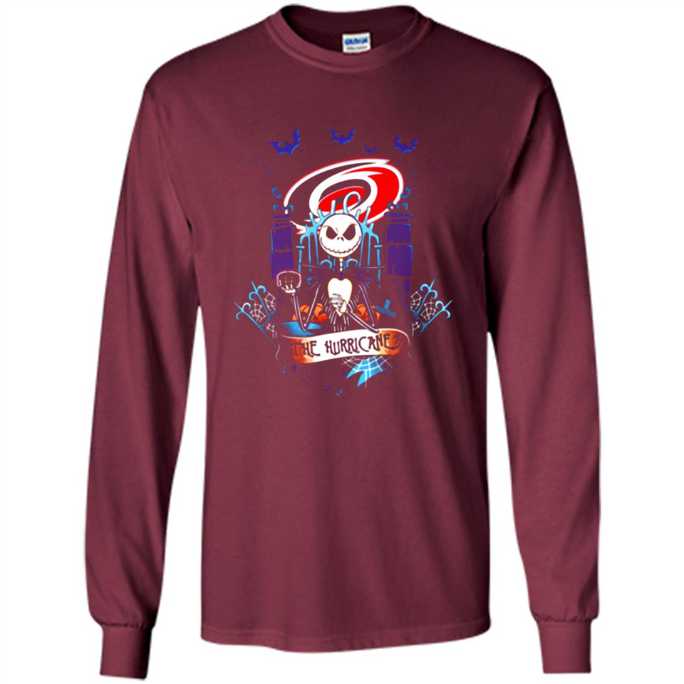 Carolina Hurricanes Halloween The Nightmare Before Christmas - Long Sleeve T-Shirt