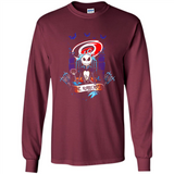 Carolina Hurricanes Halloween The Nightmare Before Christmas - Long Sleeve T-Shirt
