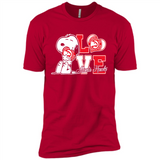 Snoopy loves NBA Atlanta Hawks - Premium Short Sleeve T-Shirt
