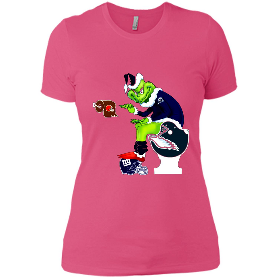 Los Angeles Rams Toilet Grinch Santa Claus Football Fan PINGPONG