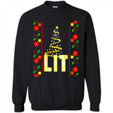 Funny Lets Get Lit Christmas Tree - Sweatshirt