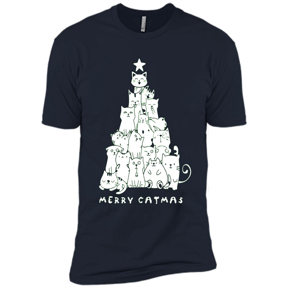 Merry Catmas - Merry Christmas Cat Lover Mug PINGPONG - Premium Short Sleeve T-Shirt