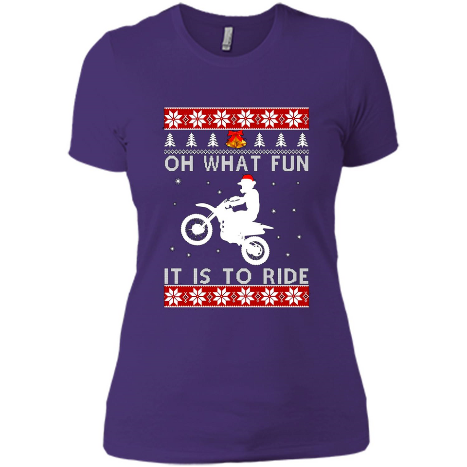 Motocross oh what fun it is to ride Christmas sweater PINGPONG
