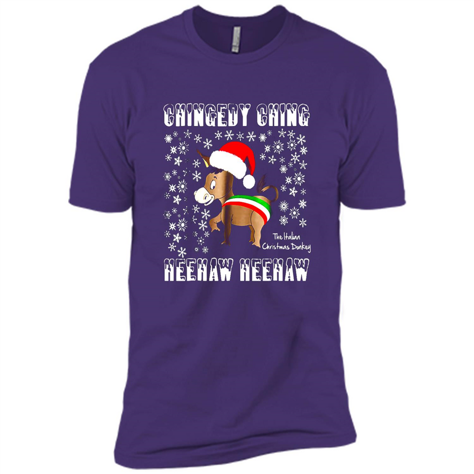 Amazing Dominick The Christmas Donkey-Italian Christmas Donkey - Premium Short Sleeve T-Shirt