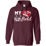 Atlanta Falcons Football My Heart is on that Field - Hoodie