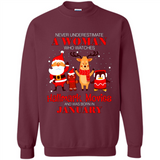 Never Underestimate A January Woman Watches Hallmark Movies Sweatshirt PINGPONG