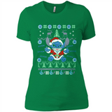 Stitch ugly christmas sweater - Ladies' Boyfriend T-Shirt