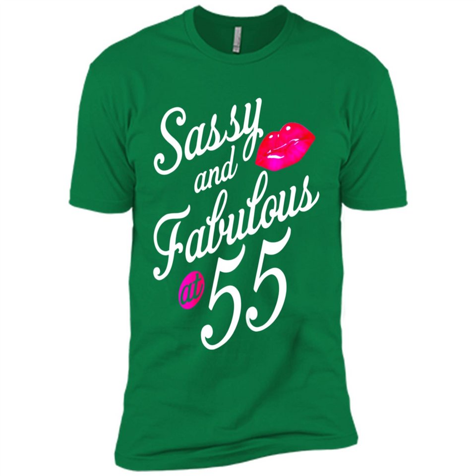Sassy and Fabulous at 55 - 55th Birthday - Premium Short Sleeve T-Shirt
