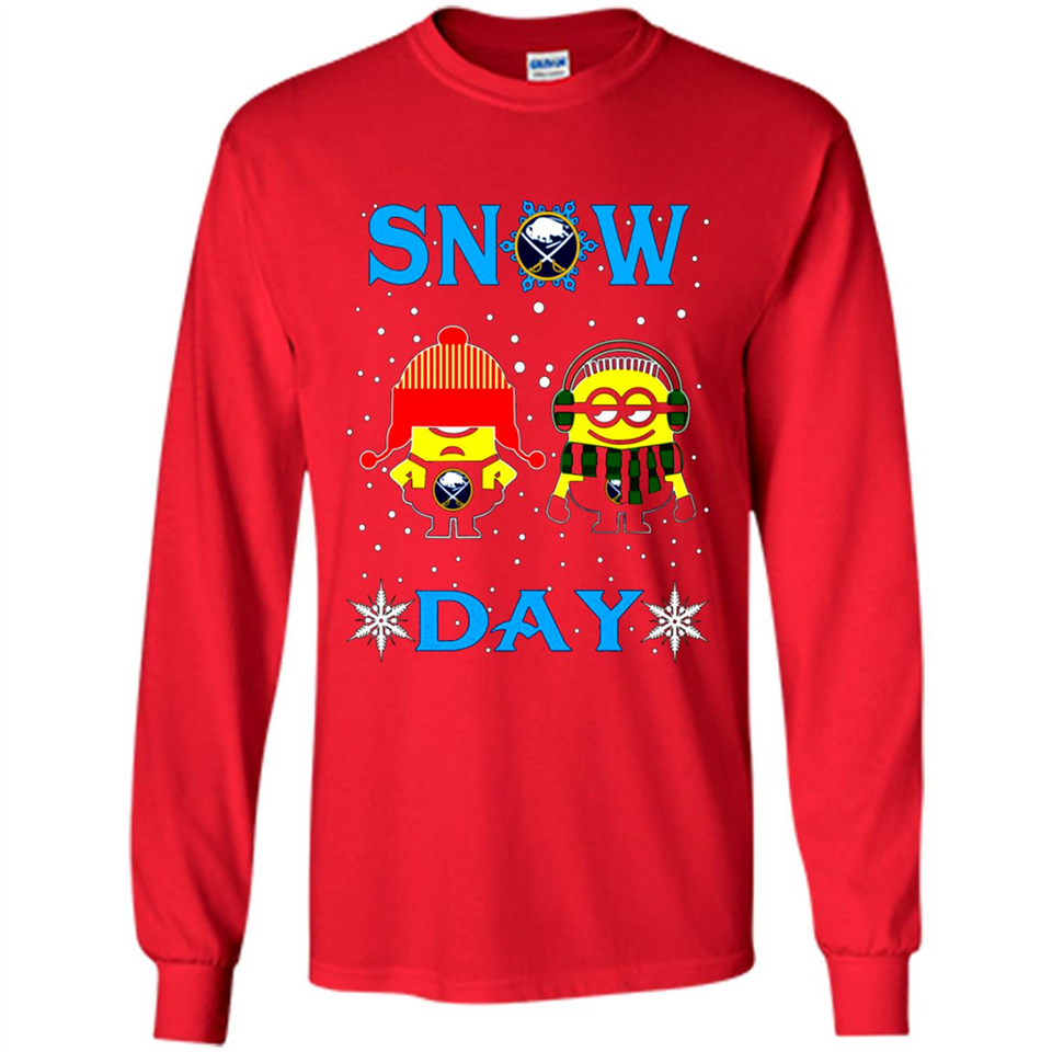 Snow Day Shirt For Buffalo Sabres Vs Minion Fans pingpong