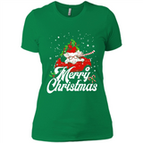Merry Christmas Pig s - Ladies' Boyfriend T-Shirt