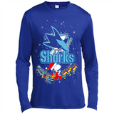 Snoopy Christmas San Jose Sharks - Canvas Long Sleeve T-Shirt