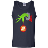 Grinch hand holding Logo HomeDepot Glitter Christmas - Tank Top