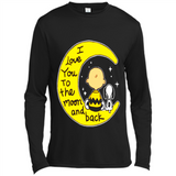 I LOVE YOU TO THE MOON AND BLACK CHARLIE BROWN AND SNOOPY