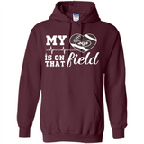 New York Jets Football My Heart is on that Field - Hoodie