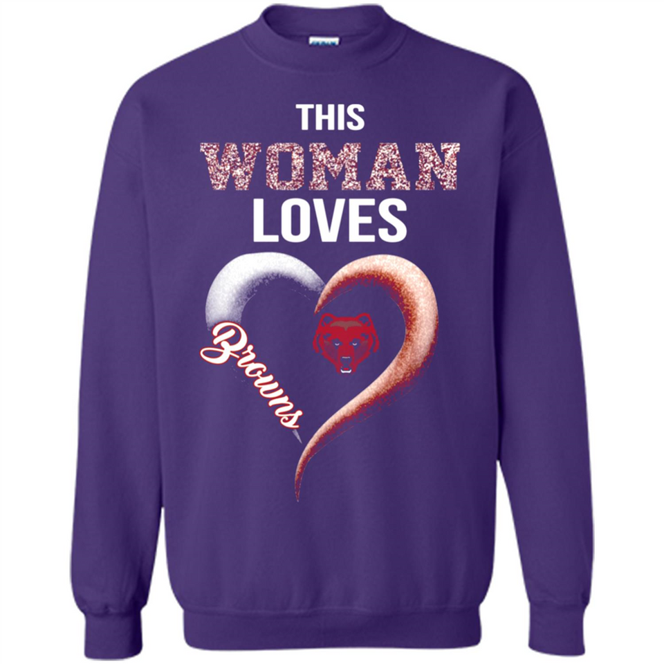This Woman love Browns NFL football team - Sweatshirt