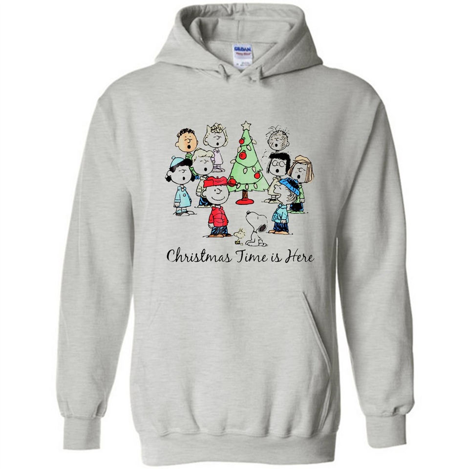 Snoopy Christmas Time Is Here Sporty T-Shirt - Hoodie