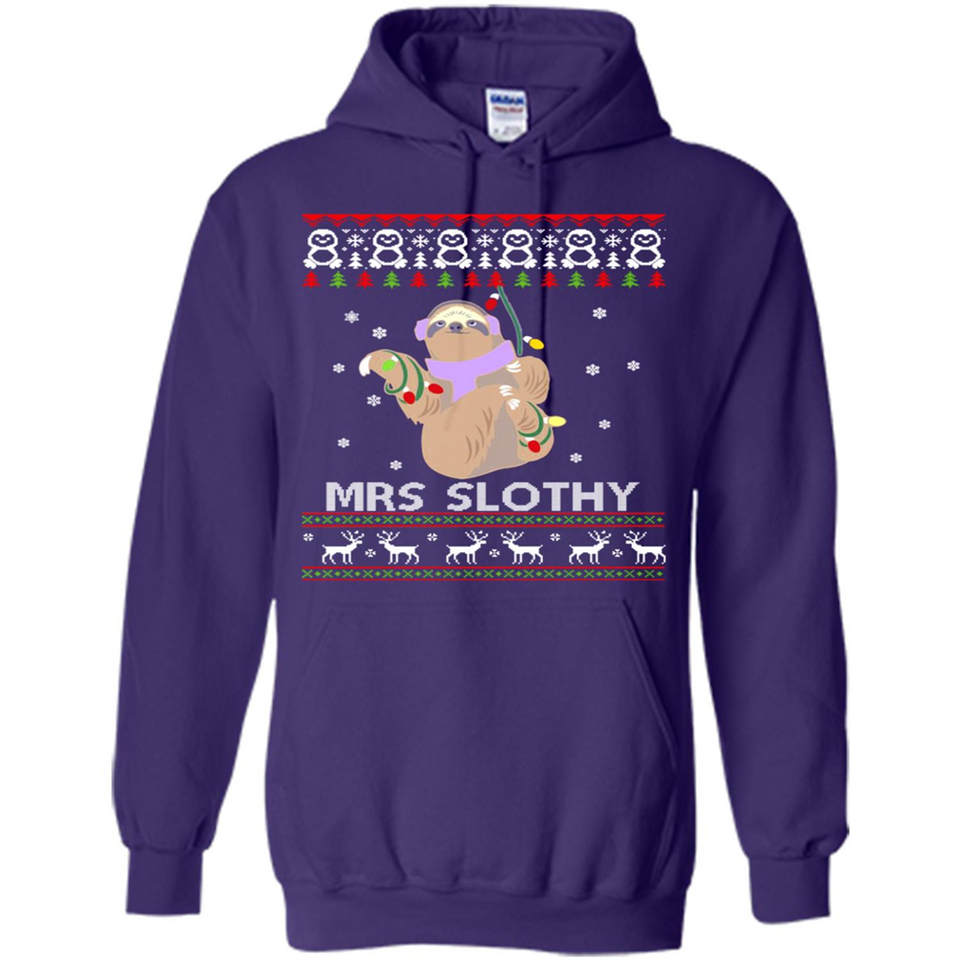 Mrs Slothy Christmas - Hoodie