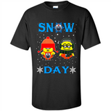 Snow Day Shirt For Edmonton Oilers Vs Minion Fans pingpong