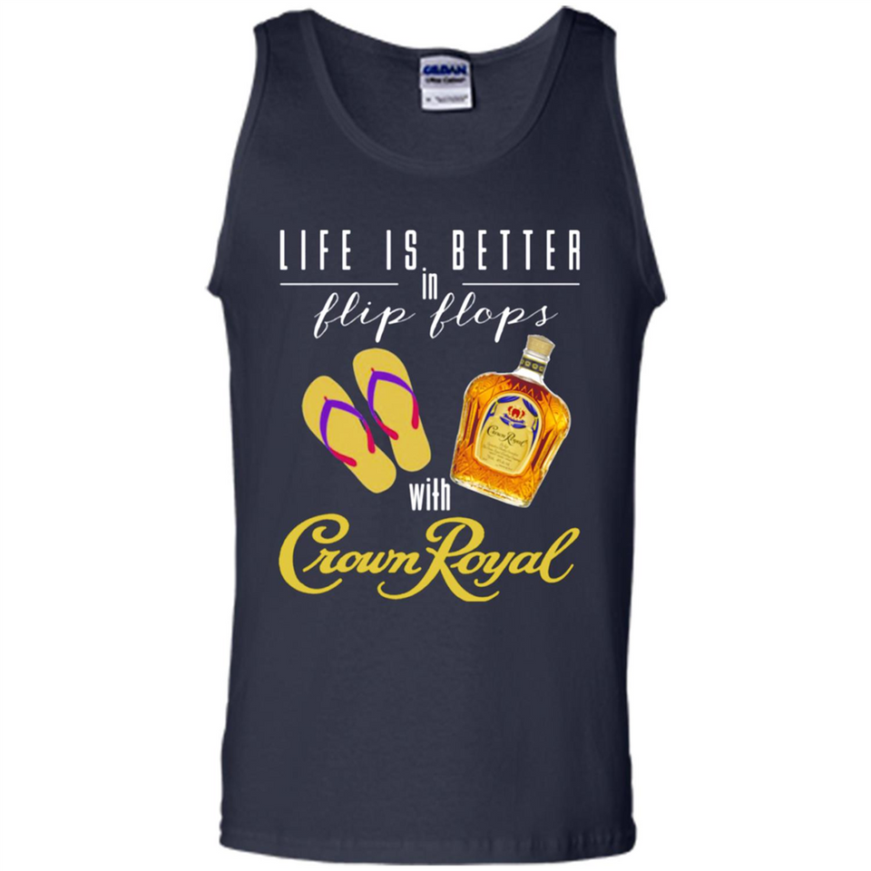 LIFE IS BETTER IN FLIP FLOPS WITH CROWN ROYAL