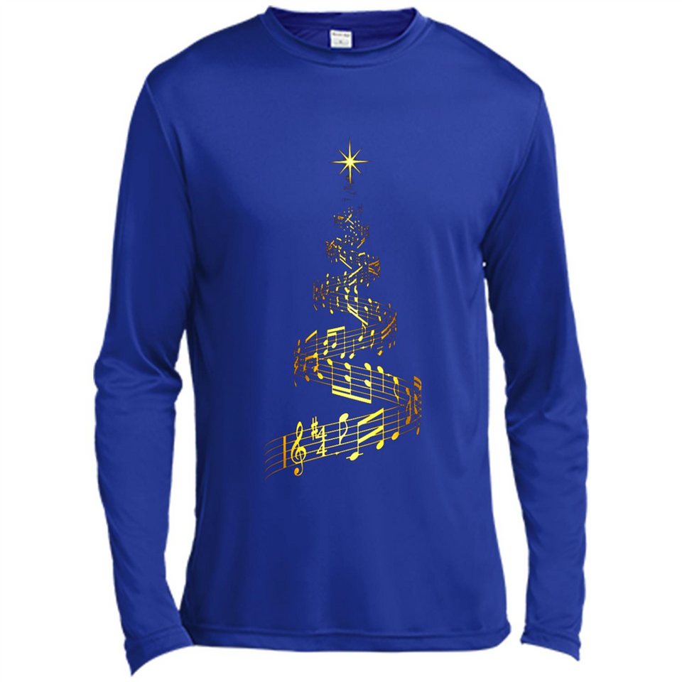 Music Note Christmas Tree Xmas Music Lover Mug PINGPONG - Canvas Long Sleeve T-Shirt