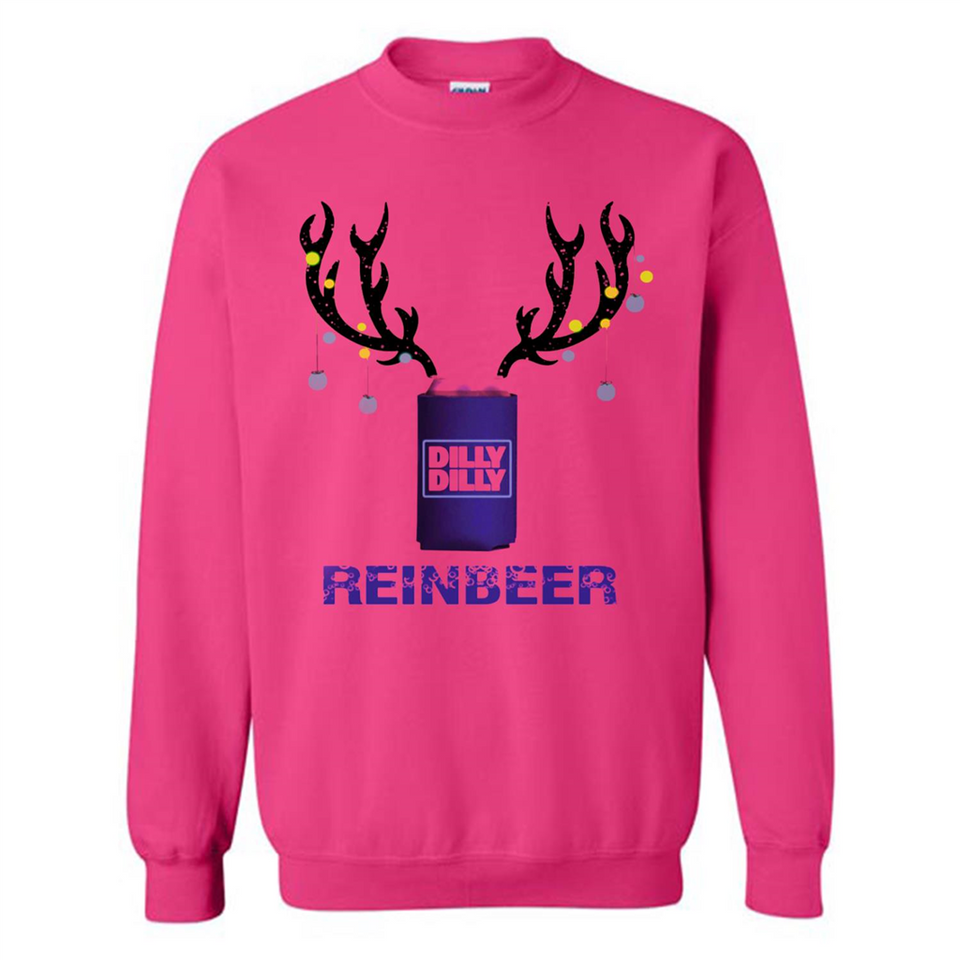 Dilly Dilly Reinbeer Funny Beer Reindeer Christmas Sporty - Sweatshirt