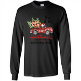 Snoopy This Is My Hallmark Christmas Movies Watching T-Shirt - Long Sleeve T-Shirt