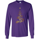 Music Note Christmas Tree Xmas Music Lover Mug PINGPONG - Long Sleeve T-Shirt