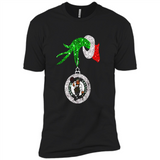 Amazing shirt Boston Celtics Glitter Grinch Monogram Ornament Christmas Gift - Premium Short Sleeve T-Shirt