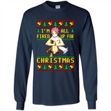 Natsu I’m all fired up for Christmas ugly sweatshirt PINGPONG