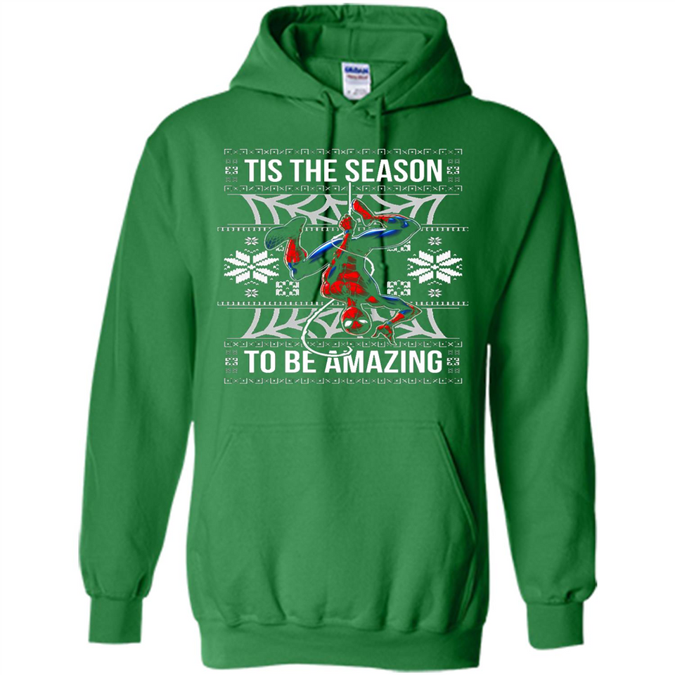 Marvel Spider Man Tis The Season To Be Amazing Ugly Christmas Mug PINGPONG - Hoodie