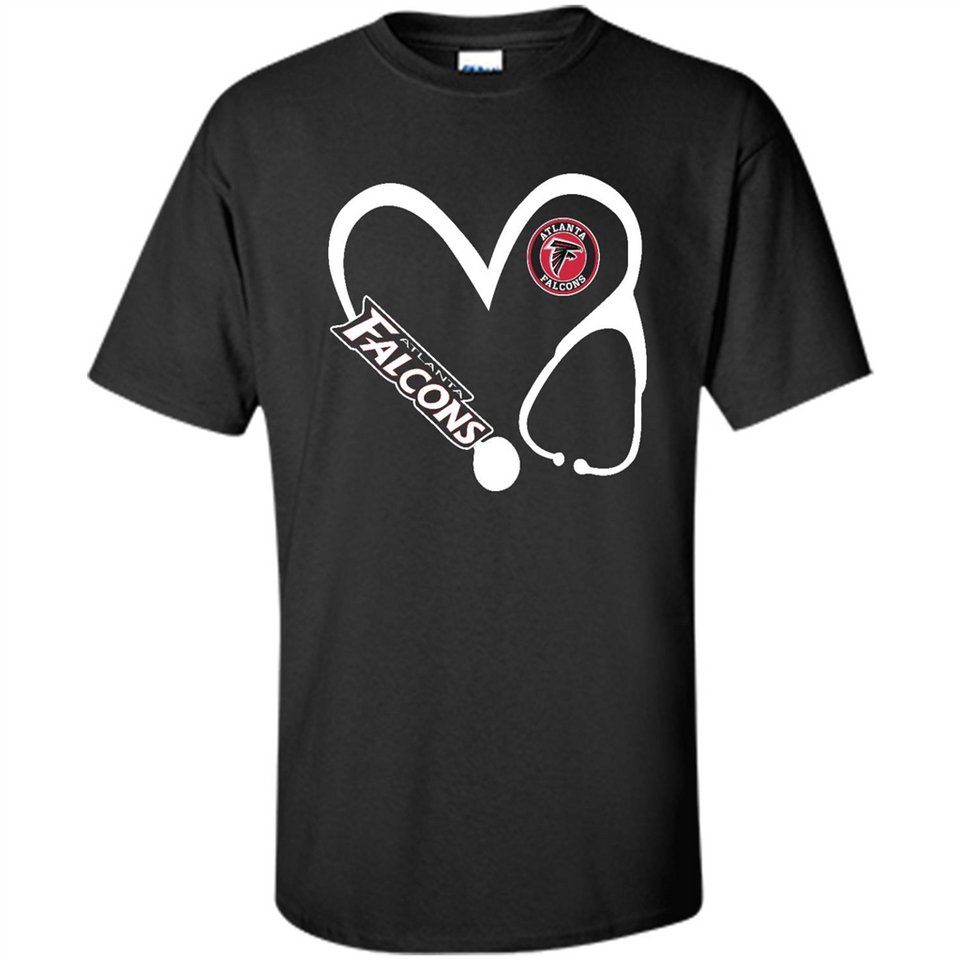 Stethoscope Heart Love Atlanta Falcons For Football Lovers