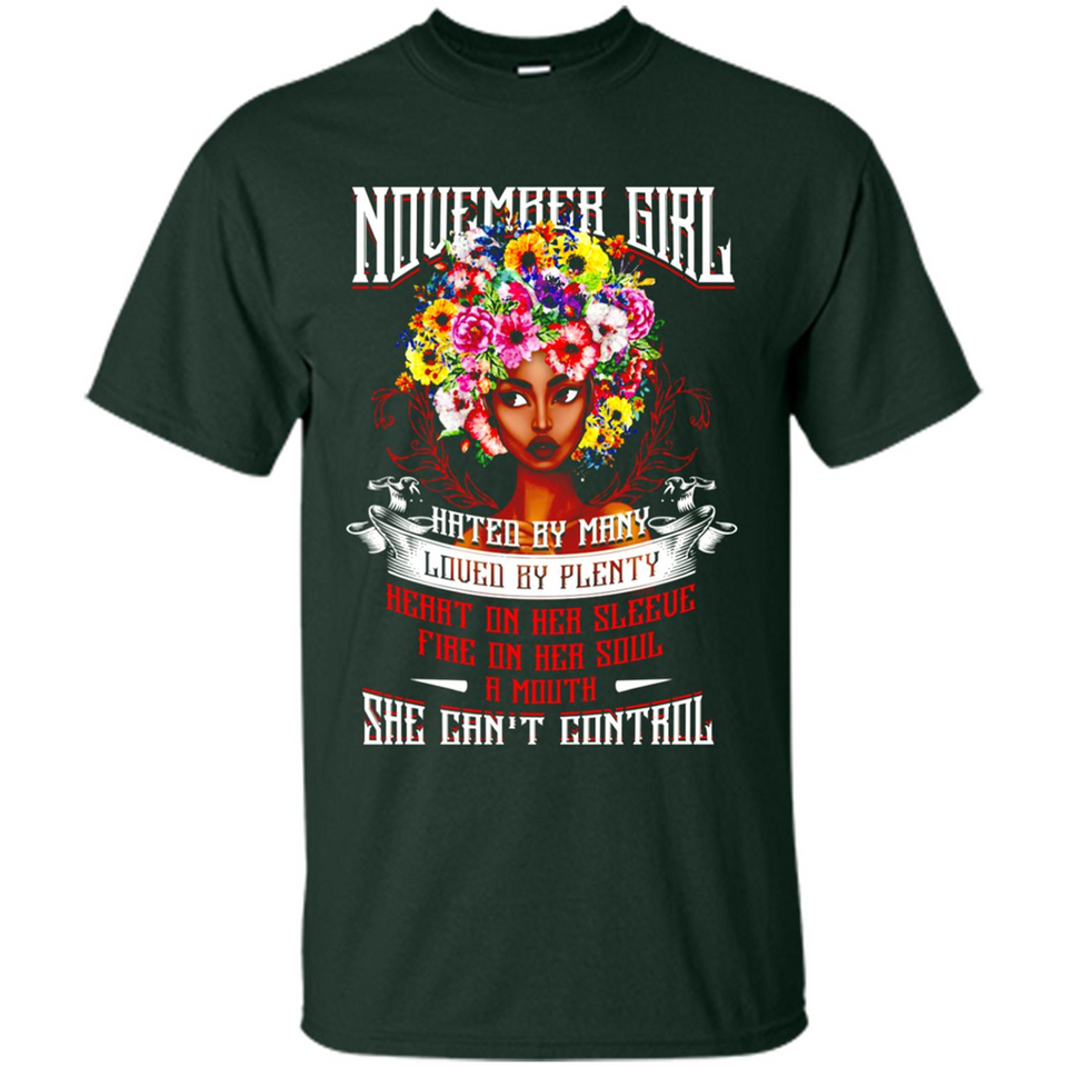 November Girl Flower - Shirt