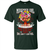 November Girl Flower - Shirt