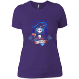 Carolina Panthers Halloween The Nightmare Before Christmas - Ladies' Boyfriend T-Shirt