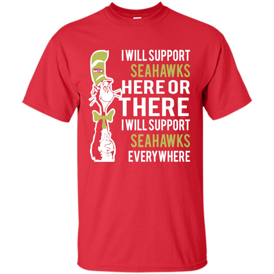 Shirt For Dr Seuss Cat And Seattle Seahawks Fans - Shirt