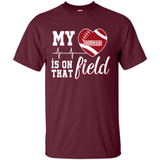 Washington State Cougars Football My Heart is on that Field - Shirt